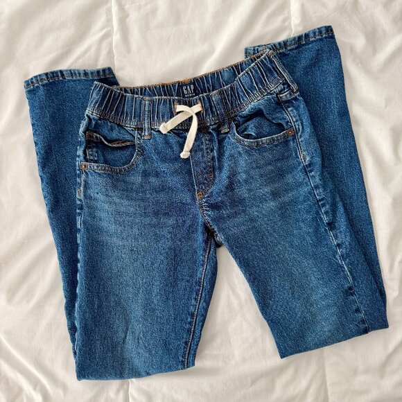 Gap Kids Slim Stretch Pull On Elastic Waist Denim Jeans Size XL / Size 12 - Picture 1 of 7